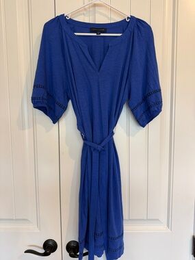 Tommy Hilfiger Royal Blue Knit Top with Logo Tag NWOT